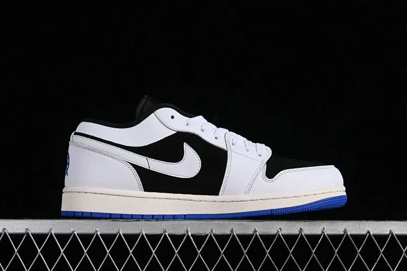 All categories Air Jordan Jordan series basketball shoes Air Jordan 1 Low Air Jordan 1 Low "Quai 54" AJ1 Joe 1 white black blue low-top cultural casual sneakers HQ0764-001